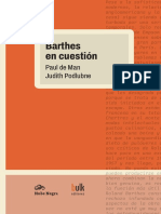 De Man y Podlubne - 2020 - Barthes en Cuestión PDF