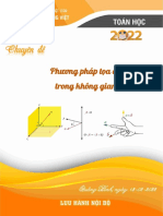 Cac Dang Bai Tap Phuong Phap Toa Do Trong Khong Gian Nguyen Hoang Viet PDF