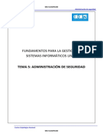 TEMA 5 - Administracion de Seguridad