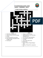 Amity International School, Noida Class Ix, Crossword (Ws-4)