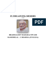 Remembering Swami Rameshlal J. Sharma