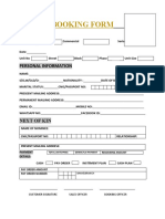 Booking Form