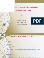 Regulation and Commercial Issues in Bulk Generation Tariff