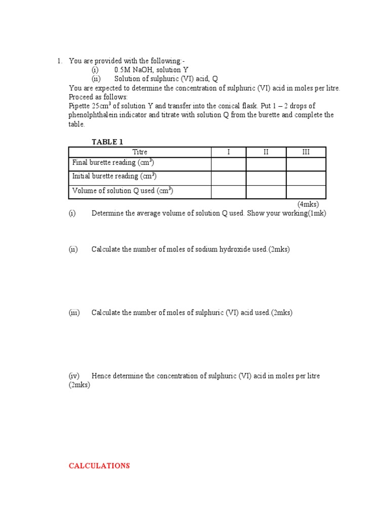 1 Titration Simple 0 PDF Titration Chemistry