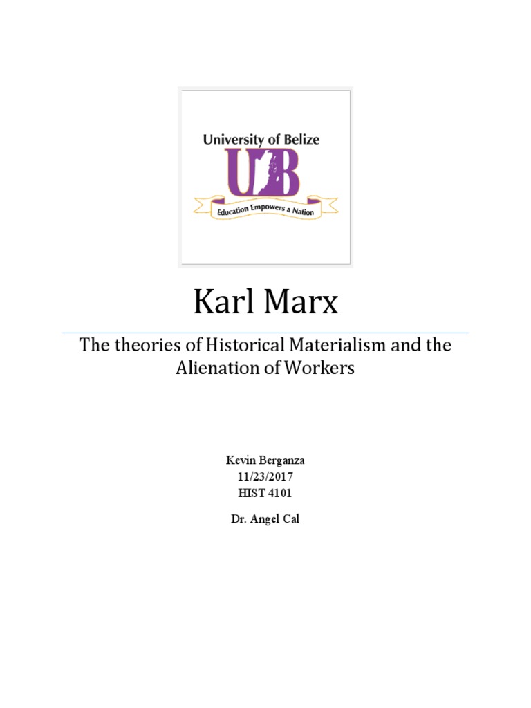 Karl Marx Historical Materialism and Ali | PDF | Karl Marx | Marx's ...