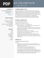 Junior Java Developer Resume Example