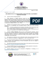 Region Memorandum CLMD 270 IMPLEMENTATION OF GALAW PILIPINAS - DEPED NATIONAL CALISTHENICS EXERCISE PROGRAM PDF