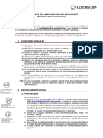 Condiciones de Participación Del Estudiante - Autoinstructivo PDF