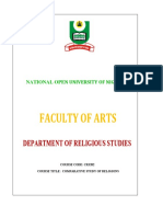 CRS202 - Comparative Study of Religion