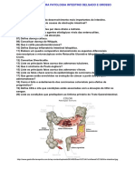 Estudo Dirigido para Intestino Delgado e Grosso