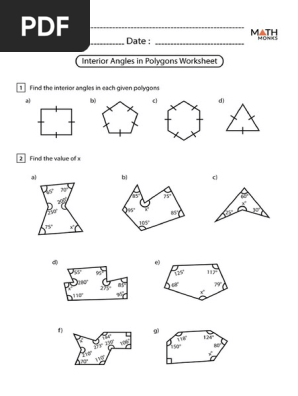 Polygons Worksheet Pdf