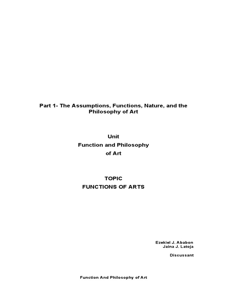 Art Review Final PDF Paintings Color