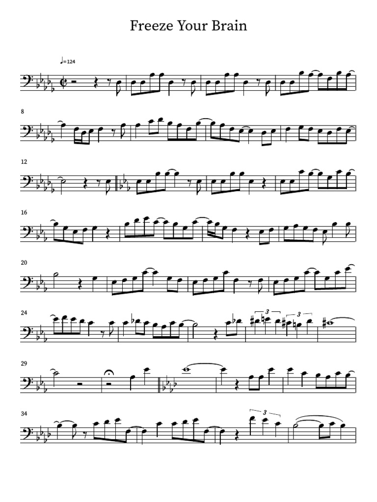 Freeze Your Brain Sheet Music PDF | PDF