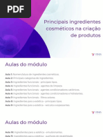 Principais Ingredientes Cosméticos Na Criação de Produtos