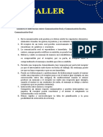 Diferencias Entre Comunicación Oral y Escrita.