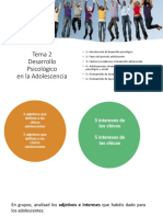 Tema 2. Desarrollo Psicoloì - Gico en La Adolescencia PDF