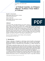 Scandinavian J Economics - 2015 - Jayaraman - The Impact of School Lunches On Primary School Enrollment Evidence From