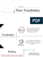 Creating New Vocabulary