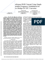 Optimizing Transformer RMS Current Using Single Phase Shift Variable Frequency Modulation For Dual Active Bridge DC-DC Converter