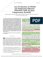 REF 197 Performance Evaluation of Mobile Front-Haul Employing Ethernet - Based TDM-PON With IQ Data Compression Invited PDF