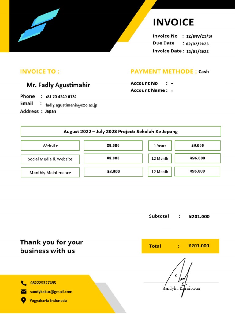 Draft Invoice | PDF