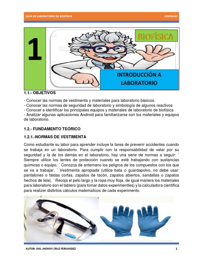 Guia De Laboratorio 1 Pdf Laboratorios Lentes