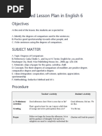 Detailed Lesson Plan in English 6 Using 4s