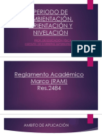 Periodo de Ambientación, Orientación y Nivelación PDF