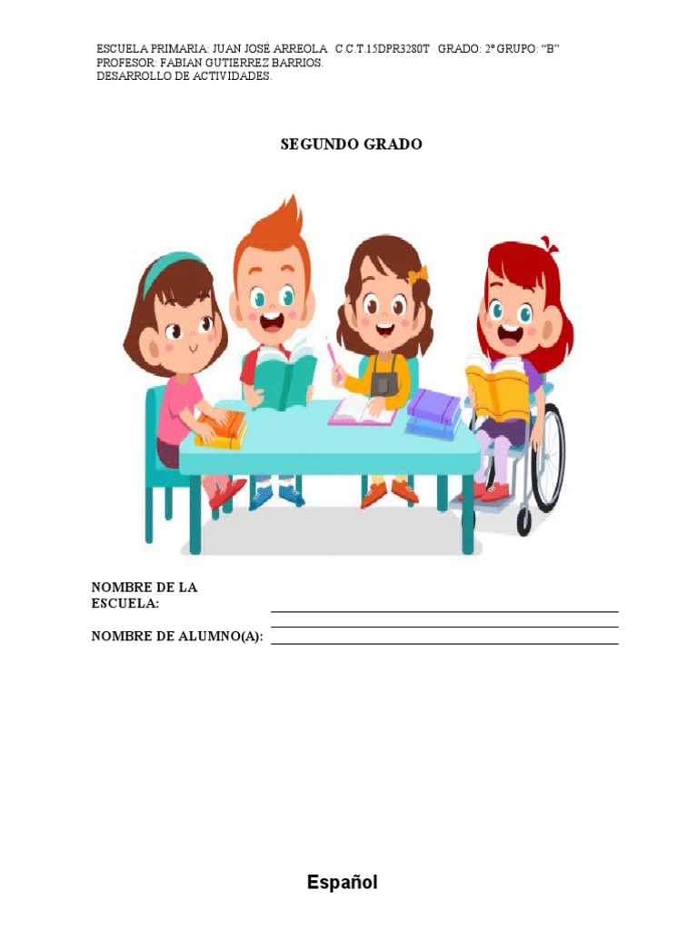 Actividades de Español para Segundo Grado | PDF | Olor | Té