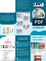 Folleto Brochure Empresarial Odontologia Colores Azules PDF