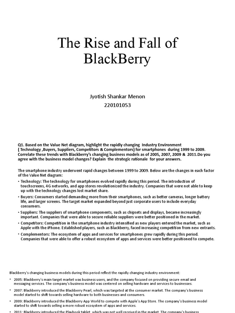 **RIP BlackBerry: The Rise and Fall of a Once Mighty Smartphone Empire**