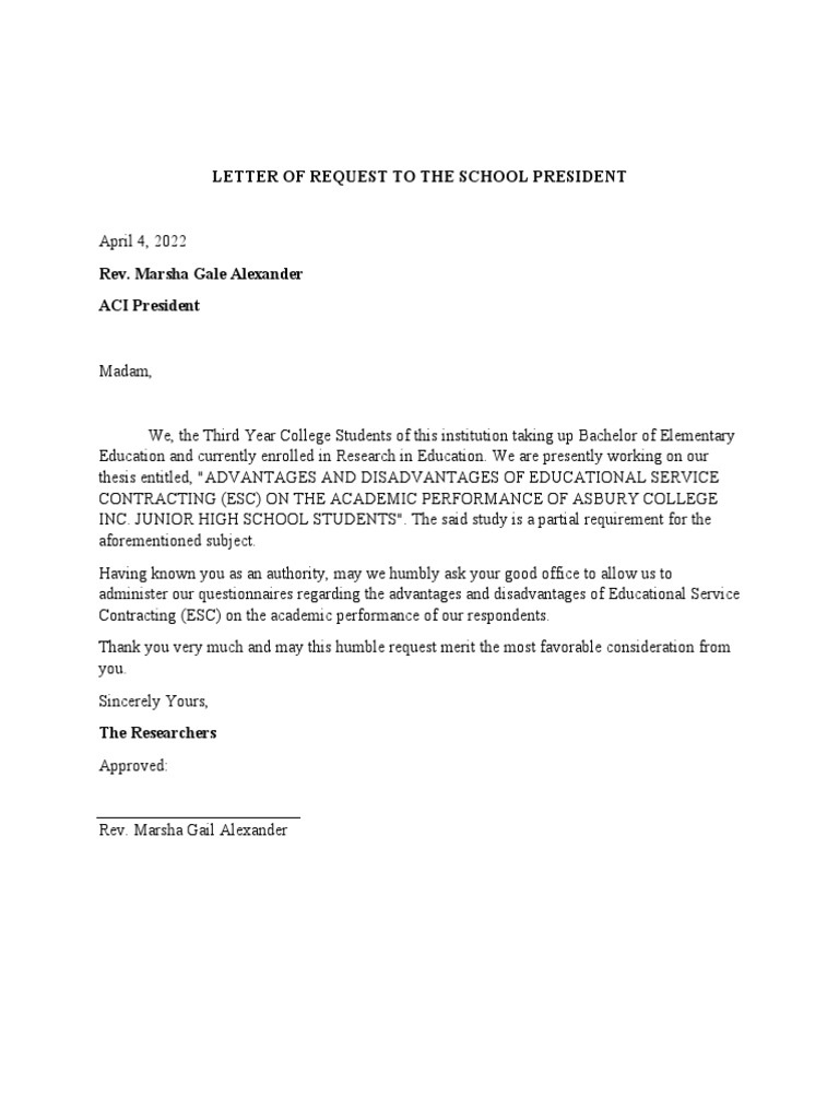 Letter of Request | PDF