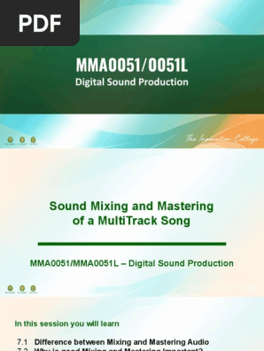 Module 07_ Sound Mixing and Mastering of a MultiTrack Song (2)