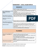 Evaluation Worksheet l2 Blair Witch 2023 Micky H