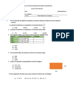 Escuela Telesecundaria Belisario Domínguez Matemáticas I examen fracciones decimales volumen porcentaje gráficas