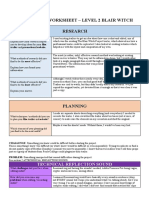 Evaluation Worksheet l2 Blair Witch 2023