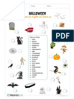 Arbeitsblatt Halloween 20 Abbildungen Zuordnen