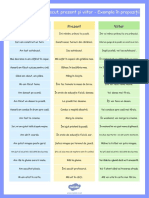 RO T E 297 Simple Verbs Past Present and Future Examples in Sentences Poster Romanian