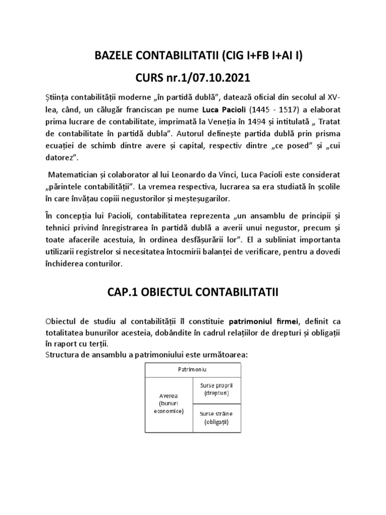 Bazele Contab.c1 | PDF