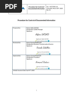 MGT PRO-10 Control of Documented Information Procedure