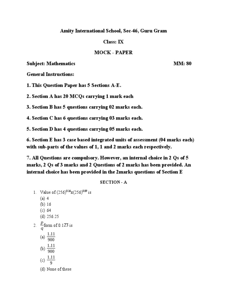 Value of 256 x 256 is a 4 b 16 c 64 d 256 25 2 form of 0 1