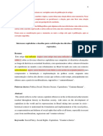 Considerações Artigo Interesses Capitalistas PDF