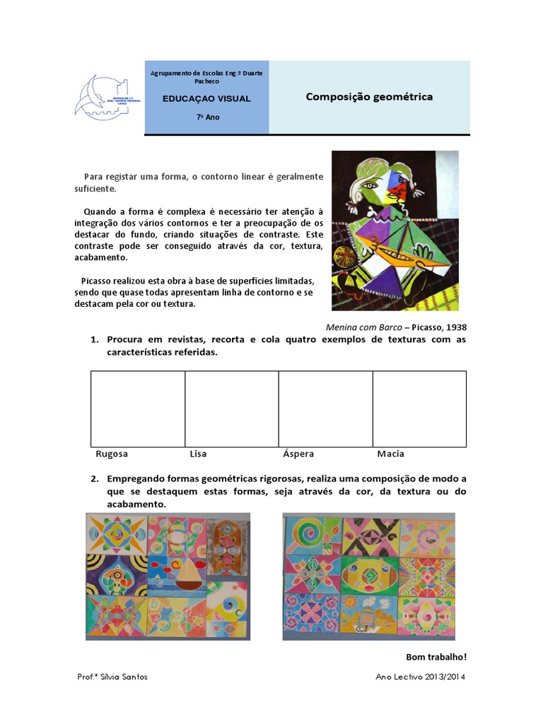 Composição Geométrica na Educação Visual | PDF