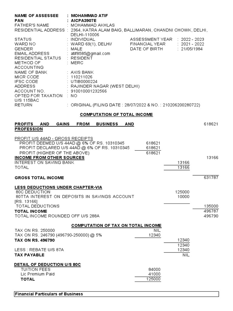 Coi Pdf Pdf Taxes Tax Deduction