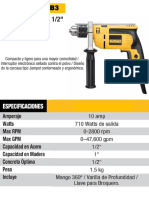 Ficha Tecnica Taladro Rotomartillo Dwd024-23