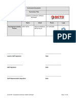 Software Developer - Curriculum Document