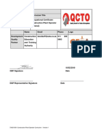 Construction Plant Operator - Curriculum Document Version 1 PDF