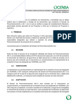 Instructivo para compilación de Dossier de Precomisionamiento