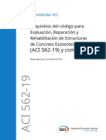 Code Requirements For Assessment, Repair, and Rehabilitation of Existing Concrete Structues ACI 562-19 - Español PDF