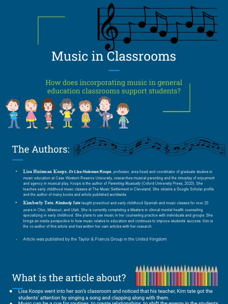 Enhancing Classrooms with Music | PDF | Teachers | Classroom